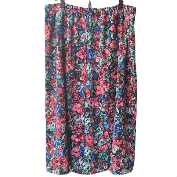 T Tahari Floral Midi Skirt Size XL - Picture 2 of 4